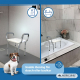 Badstol | Aluminium | PVC | Justerbar höjd | Armstöd | Acueducto | Mobiclinic - Foto 8