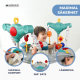 Baby Jumper | 8 leksaker | 7 sånger | 3 höjder | 360º Roterande säte | Tvättbar | Tiger | Flerfärgad | Mobiclinic - Foto 6