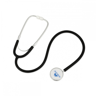 Fonendoscopio dubbel klocka | aluminium | svart | Mobiclinic