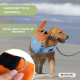 Flytväst för hund | Justerbar sele | Ringkoppel | Handtag | Lättvikt | Dekorativ fena | Sharky | L | Mobiclinic - Foto 17