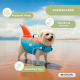 Flytväst för hund | Justerbar sele | Ringkoppel | Handtag | Lättvikt | Dekorativ fena | Sharky | L | Mobiclinic - Foto 12