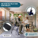 Rollator för äldre | Vikbar | Sits | 2 hjul | Blå | Emerita | Mobiclinic - Foto 4