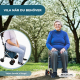 Kundvagnsgåvagn | 4 hjul | Upp till 120 kg | Hopfällbar | Med väska | Bromssystem | Blå | Coliseum | Mobiclinic - Foto 7