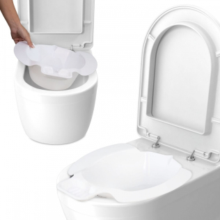 Bärbar bidé | Kan fästas på toaletten | För hemmabruk och kliniskt bruk | Upp till 4 liter | Stabil | Plast | Hana | Mobiclinic