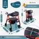 Bariatrisk rollator | Hopfällbar | Upp till 204 kg | Förstärkt aluminium | Bromsar | 360º hjul | Korg | Madeira | Mobiclinic - Foto 2