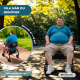 Bariatrisk rollator | Hopfällbar | Upp till 204 kg | Förstärkt aluminium | Bromsar | 360º hjul | Korg | Madeira | Mobiclinic - Foto 4