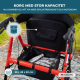 Bariatrisk rollator | Hopfällbar | Upp till 204 kg | Förstärkt aluminium | Bromsar | 360º hjul | Korg | Madeira | Mobiclinic - Foto 5