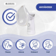 Nätnebulisator | Bärbar | 2 masker + munstycke | Bärväska | Trådlös och USB | Nebumobi1 | Mobiclinic - Foto 5