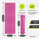 Yogamatta | Halkfri | Flexibel | TPE | Tvättbar | Ekologisk | Rosa |EY-01| Mobiclinic - Foto 2